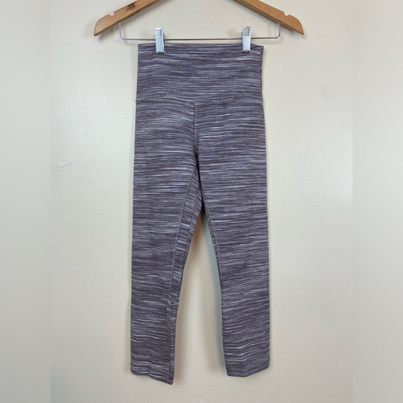 Lululemon Align Crop *21" Mini Space Dye Herringbone Jacquard Heathered Size 4 - Picture 7 of 11